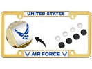USAF - U.S. Air Force Symbol - Car Metal License Plate Frame