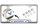 USAF - U.S. Air Force Symbol - Car Metal License Plate Frame