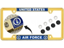 USAF - U.S. Air Force - Car Metal License Plate Frame