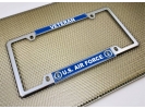 USAF - U.S. Air Force Veteran - Car Metal License Plate Frame