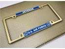 USAF - U.S. Air Force Veteran - Car Metal License Plate Frame