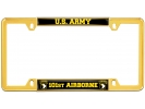 U.S. Army 101st Airborne - Car Metal License Plate Frame