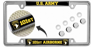 U.S. Army 101st Airborne - Car Metal License Plate Frame