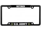 U.S. Army Retired - Car Metal License Plate Frame