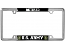 U.S. Army Retired - Car Metal License Plate Frame
