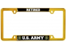 U.S. Army Retired - Car Metal License Plate Frame