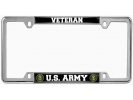 U.S. Army Veteran - Car Metal License Plate Frame