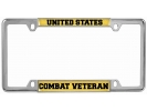 U.S. Combat Veteran - Car Metal License Plate Frame
