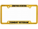 U.S. Combat Veteran - Car Metal License Plate Frame