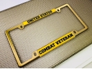 U.S. Combat Veteran - Car Metal License Plate Frame