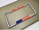 Duty Honor Country U.S. Flag - Car Metal License Plate Frame