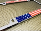Duty Honor Country U.S. Flag - Car Metal License Plate Frame