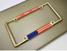 Duty Honor Country U.S. Flag - Car Metal License Plate Frame