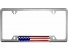 Duty Honor Country U.S. Flag - Car Metal License Plate Frame