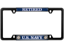 U.S. Navy Retired - Car Metal License Plate Frame