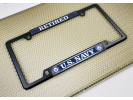 U.S. Navy Retired - Car Metal License Plate Frame (WB)