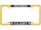 U.S. Navy Retired - Car Metal License Plate Frame (WB)