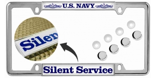 U.S. Navy Silent Service - Car Metal License Plate Frame