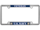 U.S. Navy Veteran - Car Metal License Plate Frame