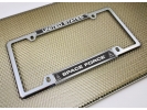 USAF - U.S. Space Force - Car Metal License Plate Frame (bw)