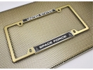 USAF - U.S. Space Force - Car Metal License Plate Frame (bw)