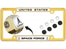 USAF - U.S. Space Force - Car Metal License Plate Frame (wb)