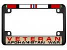 Afghanistan War Veteran - Motorcycle Metal License Plate Frame