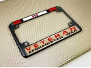 Afghanistan War Veteran - Motorcycle Metal License Plate Frame