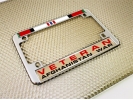 Afghanistan War Veteran - Motorcycle Metal License Plate Frame