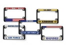 USMC - Marines. The Few. The Proud. - Motorcycle Metal License Plate Frame (wb)