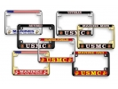 USMC - Marine Mom - Motorcycle Metal License Plate Frame
