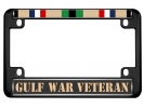 Gulf War Veteran - Motorcycle Metal License Plate Frame