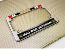Iraq War Veteran - Motorcycle Metal License Plate Frame