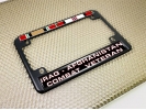 Iraq - Afghanistan Combat Veteran - Motorcycle Metal License Plate Frame