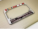 Iraq - Afghanistan Combat Veteran - Motorcycle Metal License Plate Frame