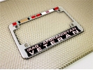 Iraq - Afghanistan Veteran - Motorcycle Metal License Plate Frame