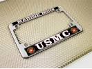 USMC - Marine Mom - Motorcycle Metal License Plate Frame