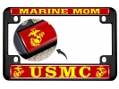 USMC - Marine Mom EGA - Motorcycle Metal License Plate Frame