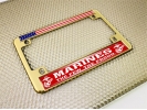 USMC - Marines. The Few. The Proud. - Motorcycle Metal License Plate Frame (rw)