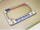 USMC - Marines. The Few. The Proud. - Motorcycle Metal License Plate Frame (wb)