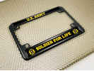 U.S. Army Soldier for Life - Motorcycle Metal License Plate Frame
