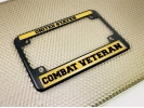 U.S. Combat Veteran - Motorcycle Metal License Plate Frame