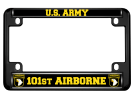 U.S. Army 101st Airborne - Motorcycle Metal License Plate Frame