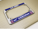 U.S. Army 82nd Airborne - Motorcycle Metal License Plate Frame