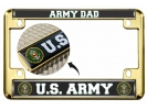 U.S. Army Dad - Motorcycle Metal License Plate Frame