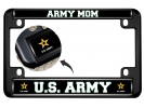 U.S. Army Mom with Star Logo - Motorcycle Metal License Plate Frame