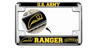 U.S. Army Ranger - Motorcycle Metal License Plate Frame