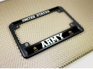 U.S. Army with Star Logo - Motorcycle Metal License Plate Frame