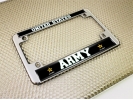 U.S. Army with Star Logo - Motorcycle Metal License Plate Frame