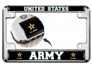 U.S. Army with Star Logo - Motorcycle Metal License Plate Frame